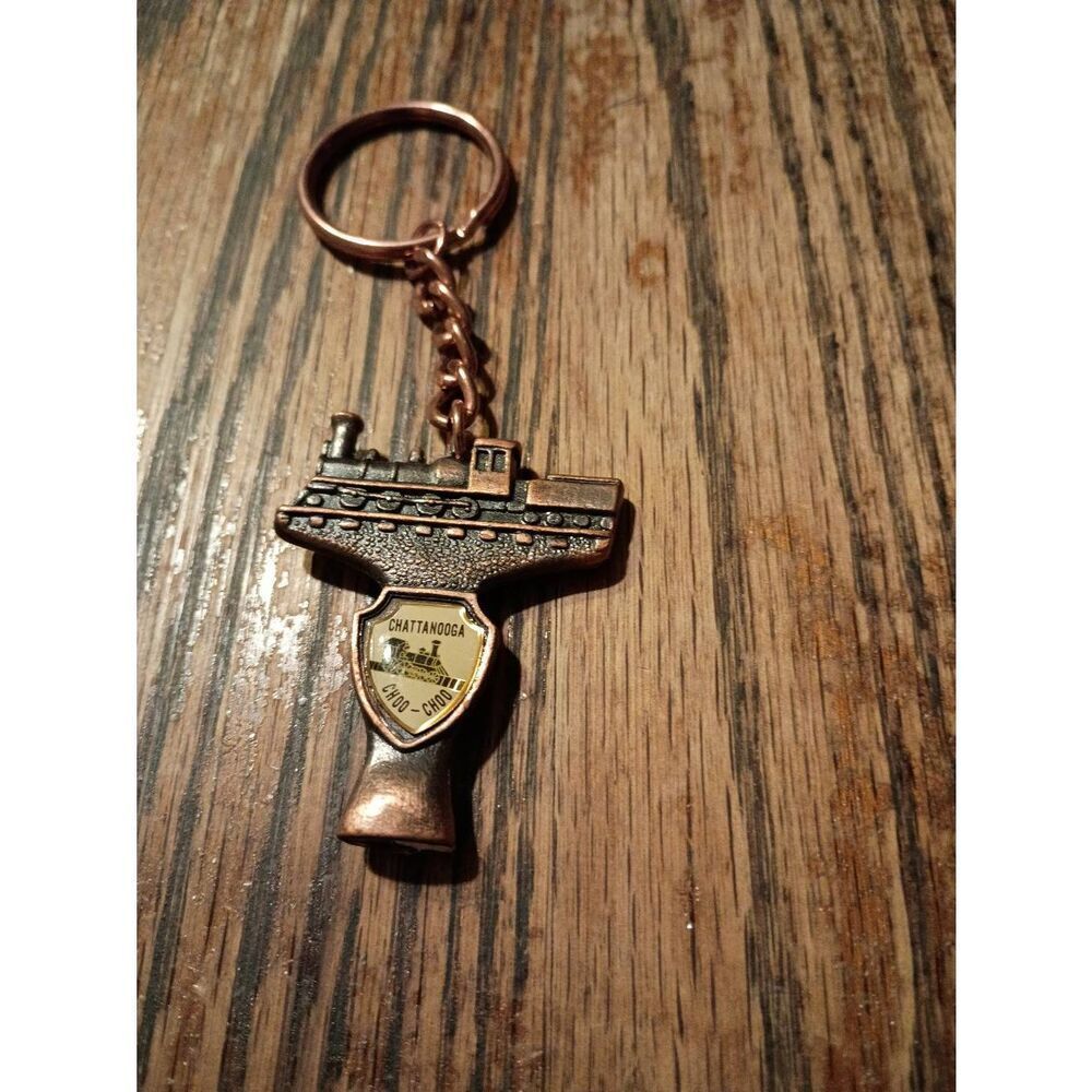 New Vintage Chattanooga Choo Choo Train Keychain  Railroad Souvenir Tennessee